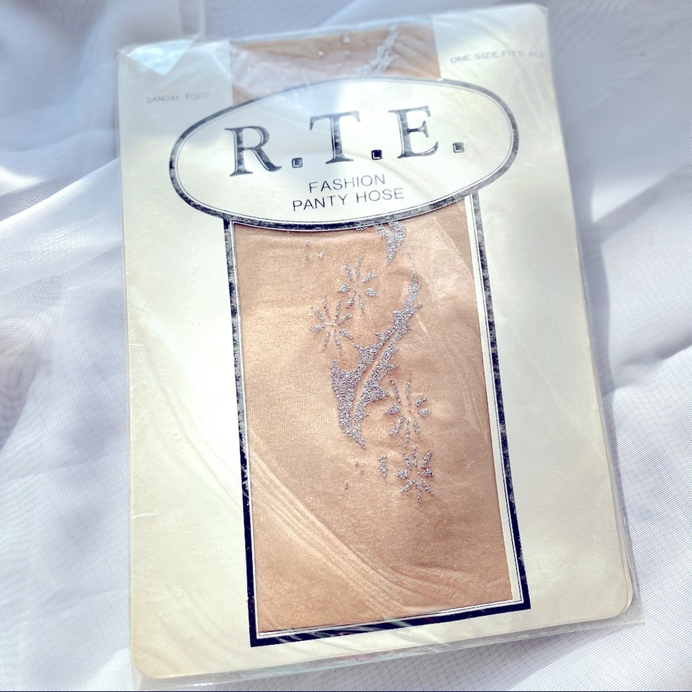 Vintage Tan Fashion Pantyhose